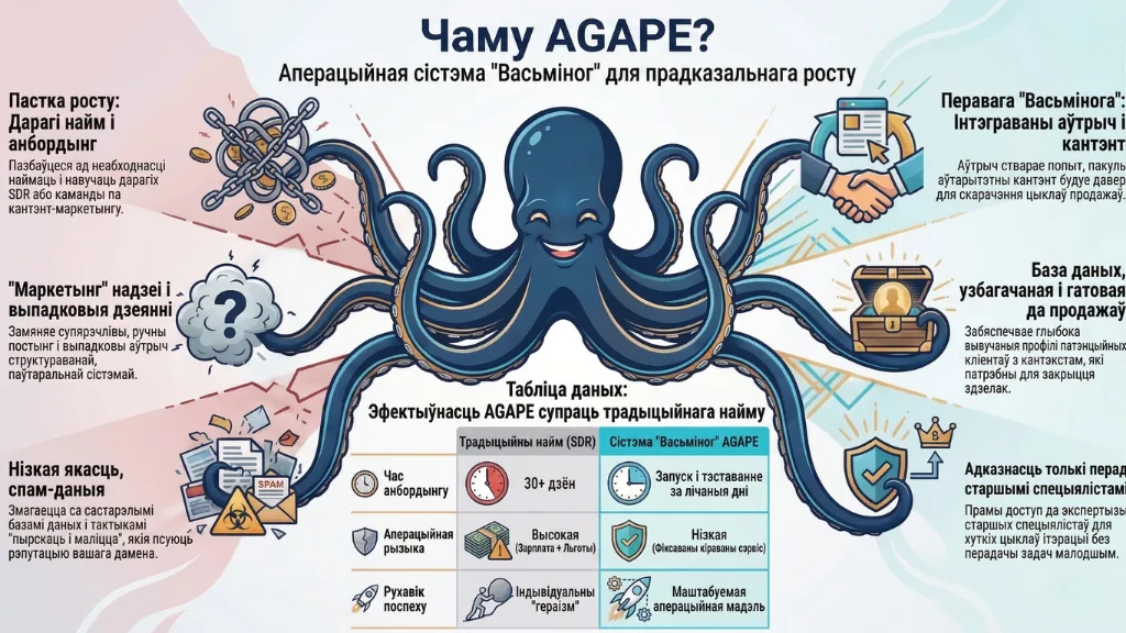 AGAPE Octopus System - Інфаграфіка
