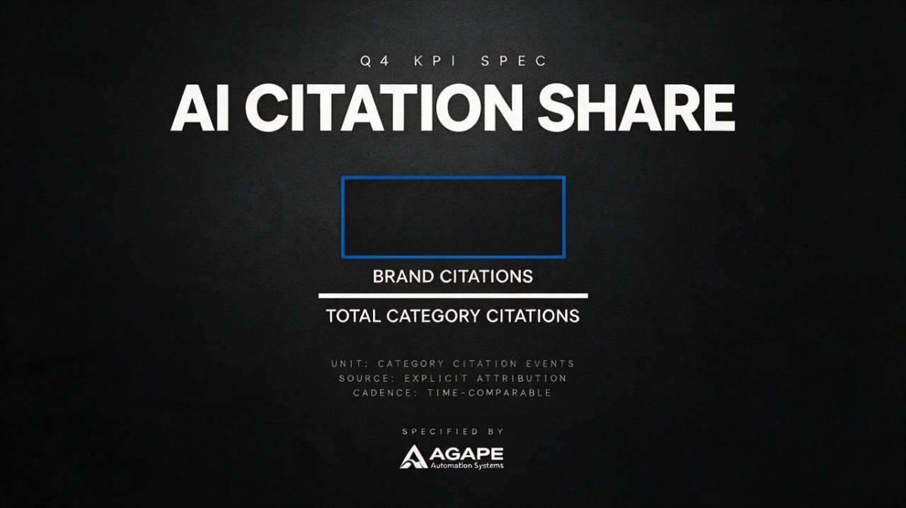 AI Citation Share: The Missing KPI in Your Q4 Marketing Report